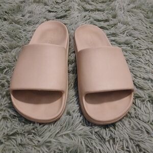 Adidas Cream Slide Sandals